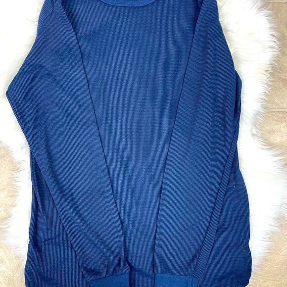 2-piece blue Thermo pajama set Small pant & long sleeve, Cambridge classics. - Picture 3 of 6